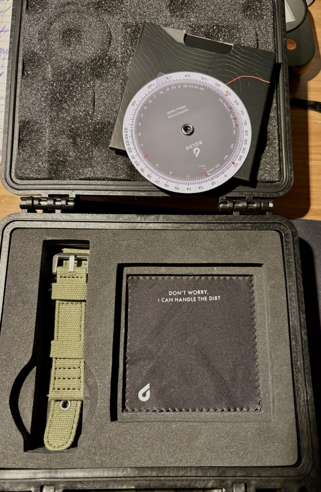 Boldr Expedition Enigmath Sinharaja Green Slide Rule Automatic Mint condition