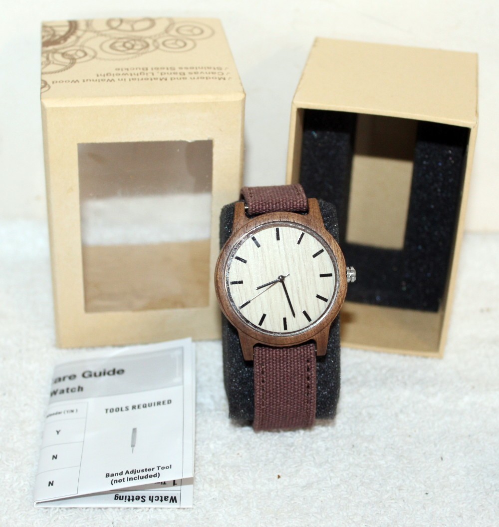 WeWood 100% Natural Wood Model 03-0509 Watch Wristwatch ~ NIB ~ Home Depot