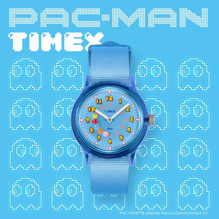 【2 Piece set】Timex Pac-Man Collaboration Camper Quartz 30mm Wrist Watch 2 Colors