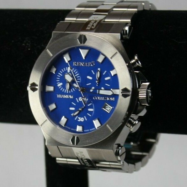 Renato Titanium & Onyx Integration Wilde Beast Men’s Watch, Swiss ETA G10