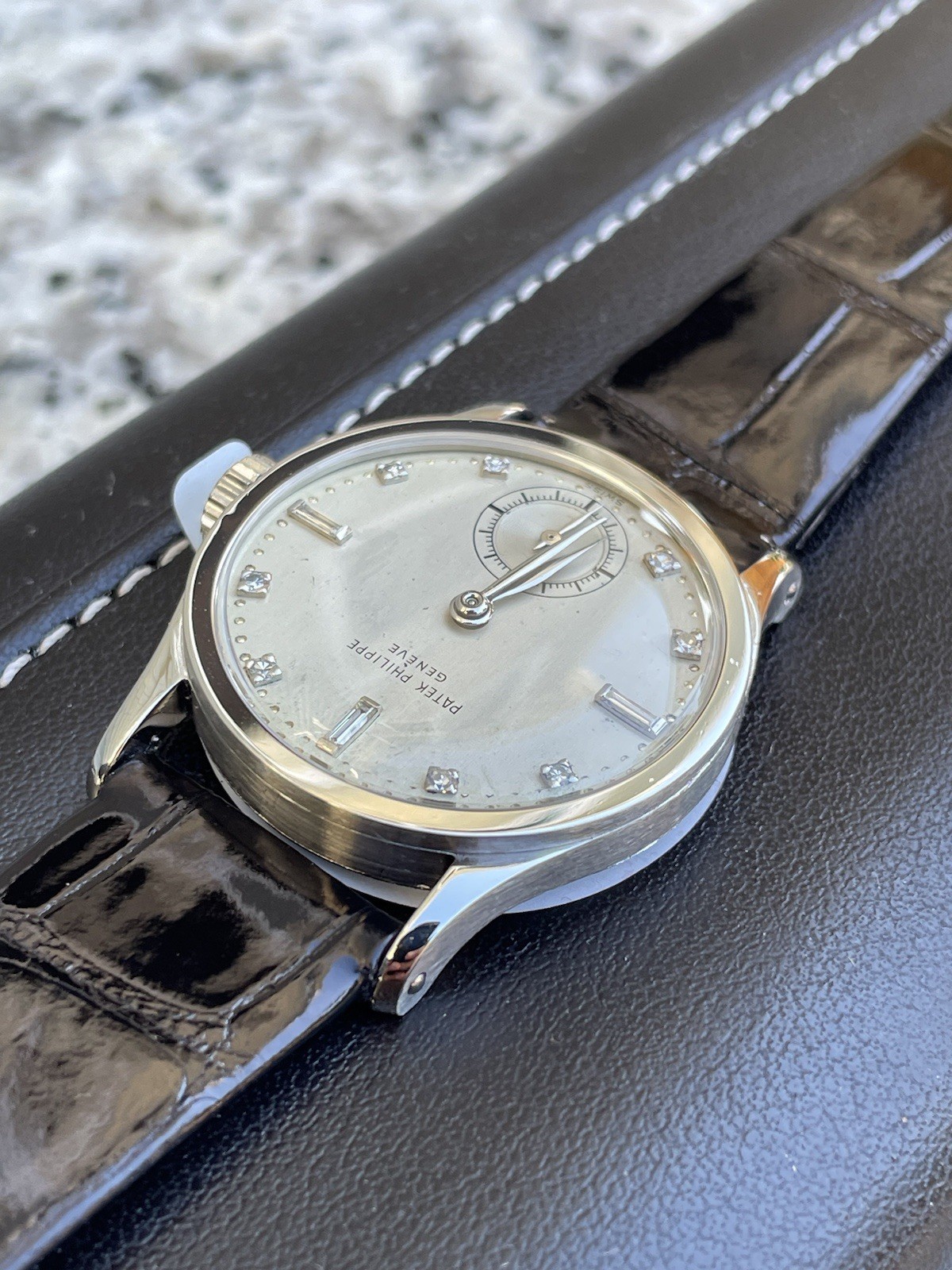 Patek Philippe Calatrava Ref. 96 PLATINUM DIAMOND DIA Under factory warranty
