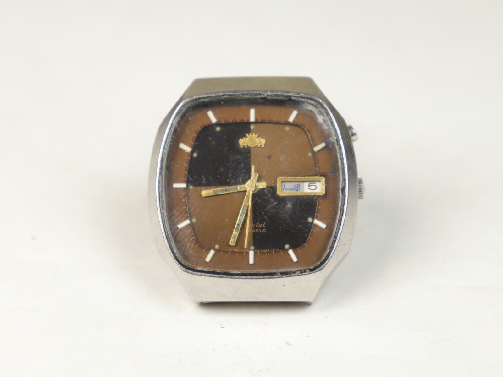 Orient Crystal Automatic G469792-4C CA Vintage Men Watch TV Case Mint Condition