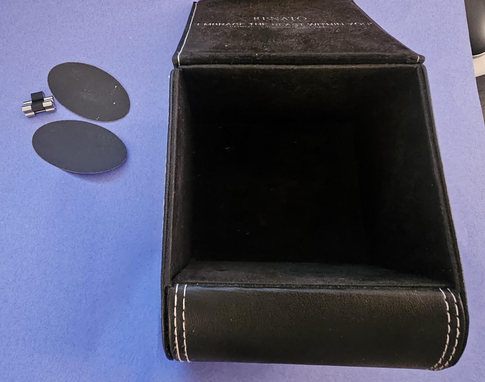 Renato Collezioni RubberIntegration Blue CarbonFibre Dial Working Box READ!