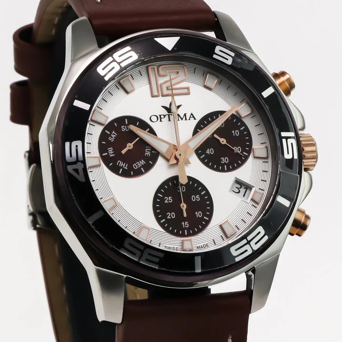 Optima – Swiss Chronograph – OSC451-SRL-1 Swiss Ronda Quartz 46.45 mm OSC451