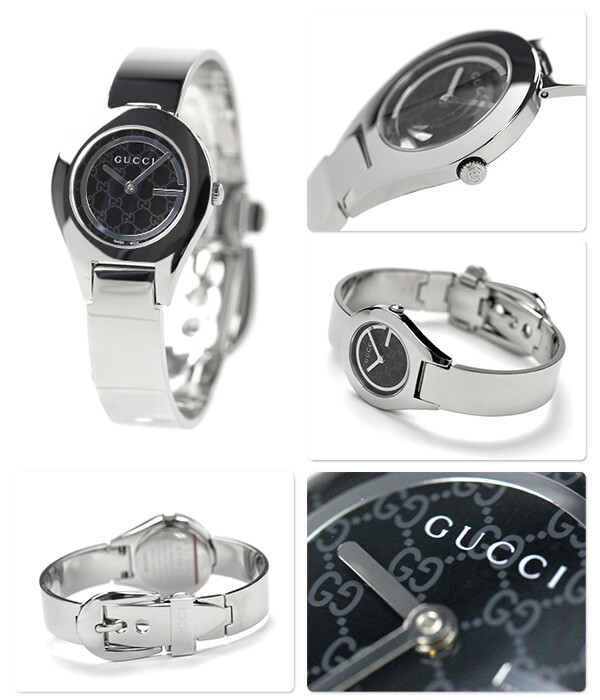 Gucci YA067508 Black GG Pattern Dial G-Frame Collection 6700L Womens Watch $895