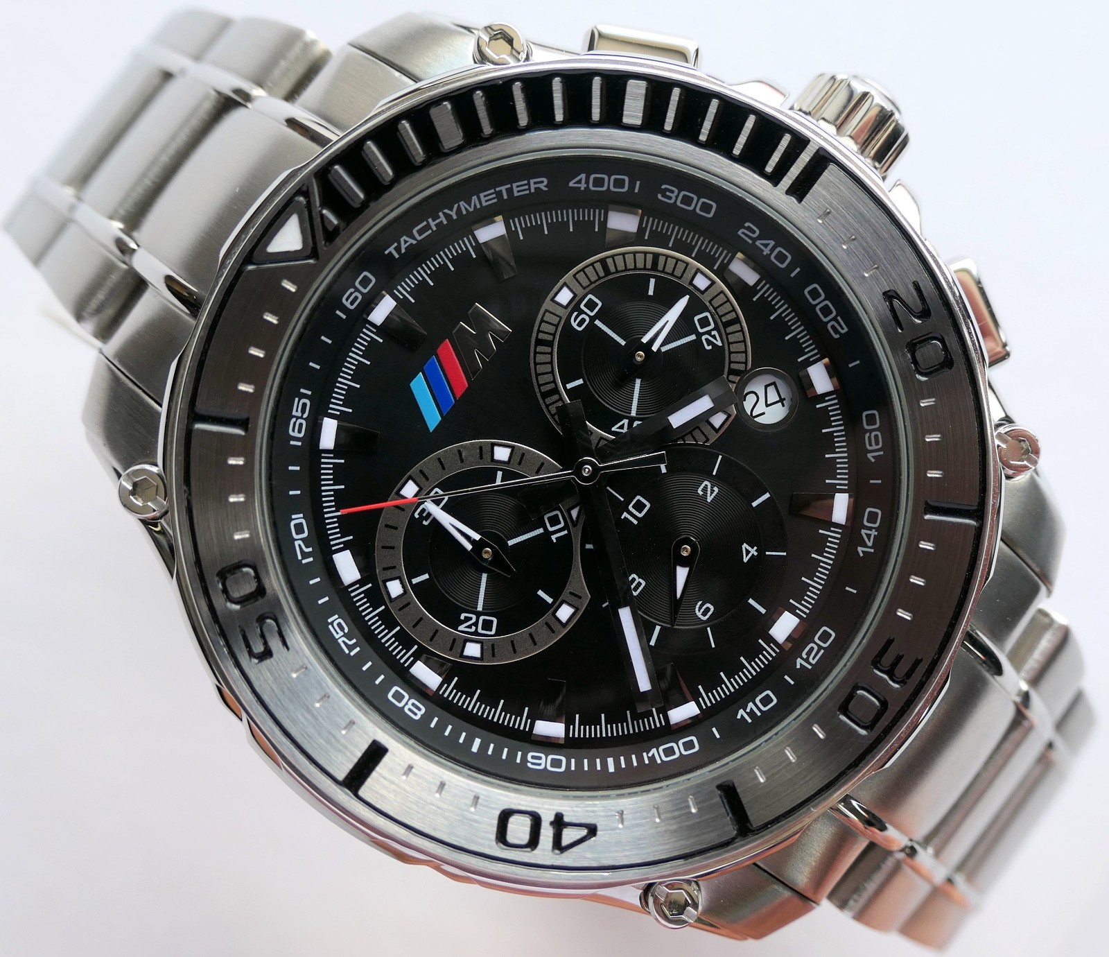 BMW M Power Motorsport Racing Performance GTR DTM Sport Car Chronograph Watch