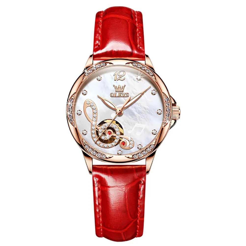OLEVS Waterproof Luminous Diamonds Dials Automatic Mechanical Watch Women’s