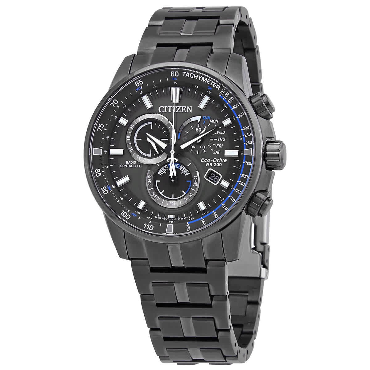 Citizen PCAT Radio Controlled Chronograph Black Dial Men’s Watch CB5887-55H