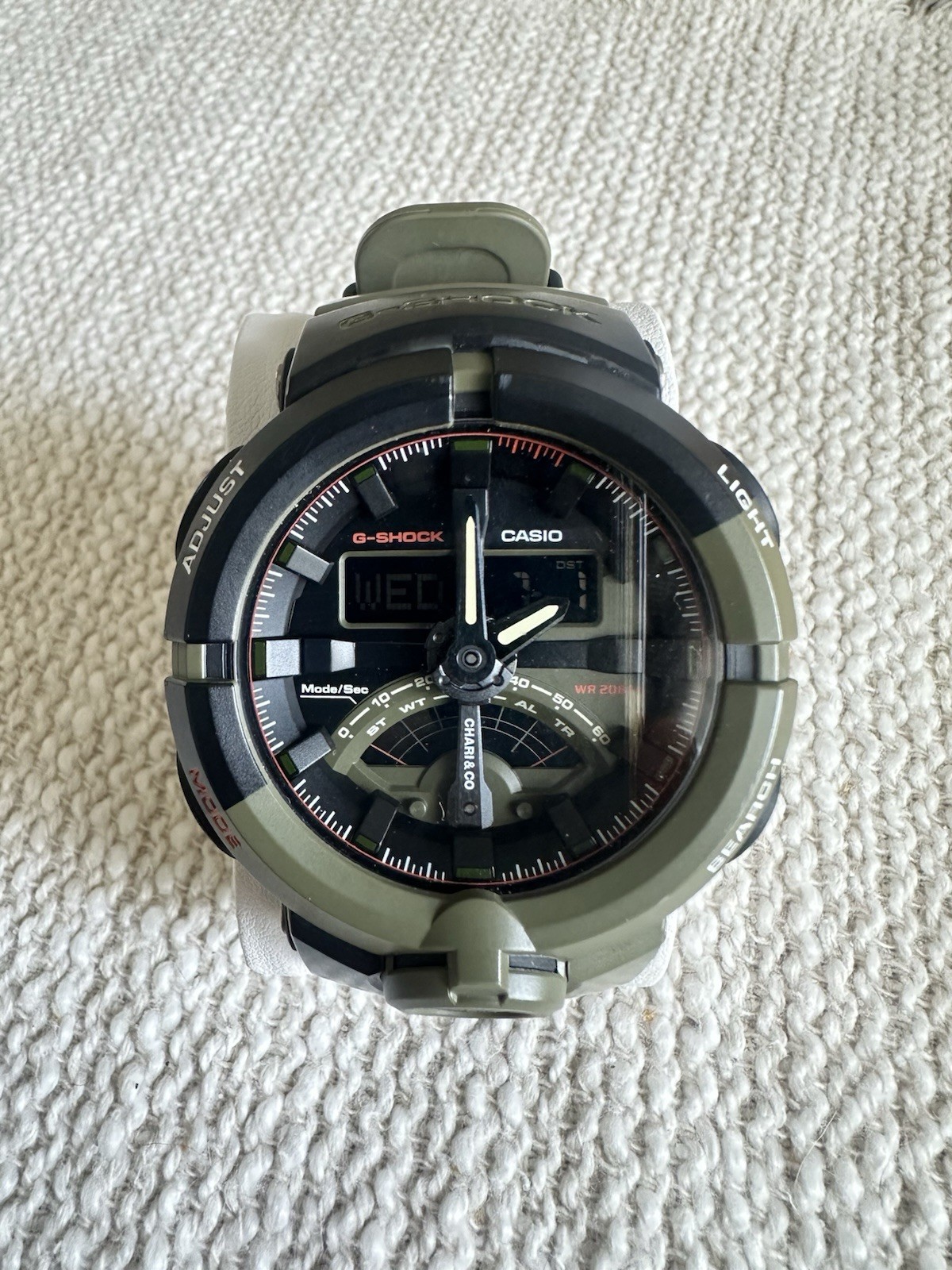 Casio G-Shock x Chari & Co Limited Edition GA-500K-3A Olive Green Watch