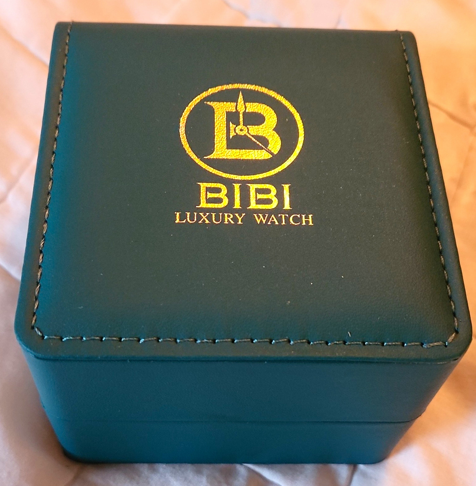 BIBI Luxury Automatic Skeleton Watch Silver Stainless Case Brown Leather Box