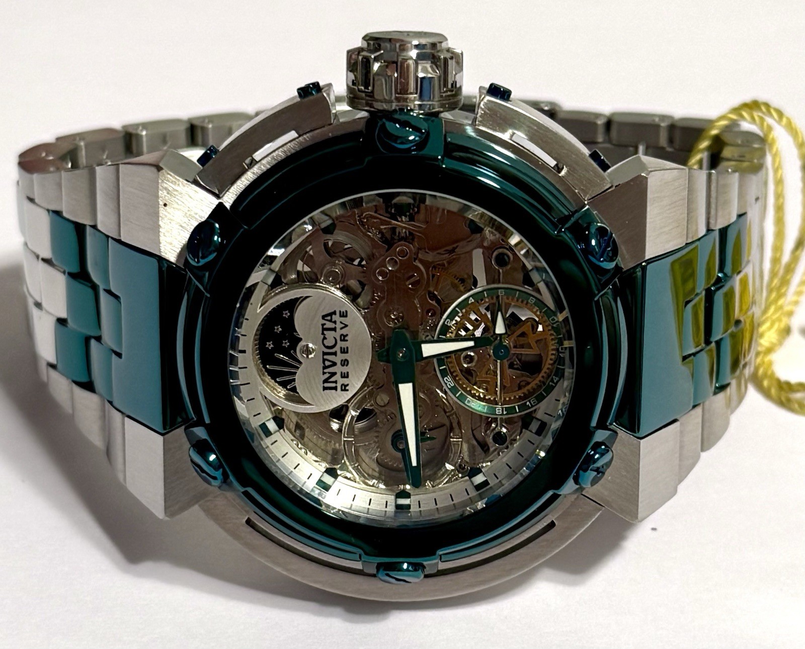 X-WING Auto | Green & Silvertn Bracelet | Day/Night, DUAL TIME | Invicta Watch