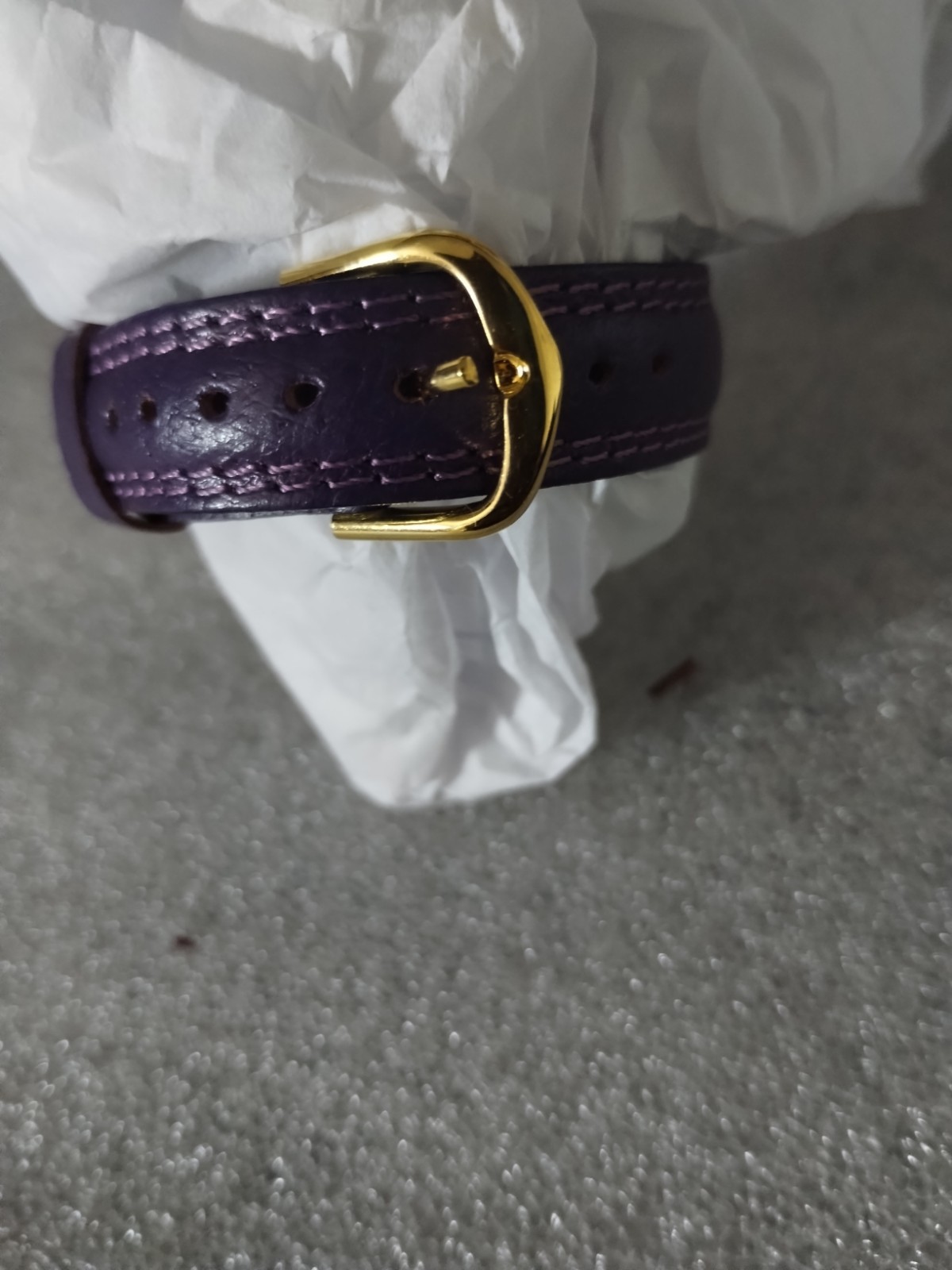 QUINTEL.ANTIMAGNETUC MANUAL WIND WATCH with Genuine Pigskin