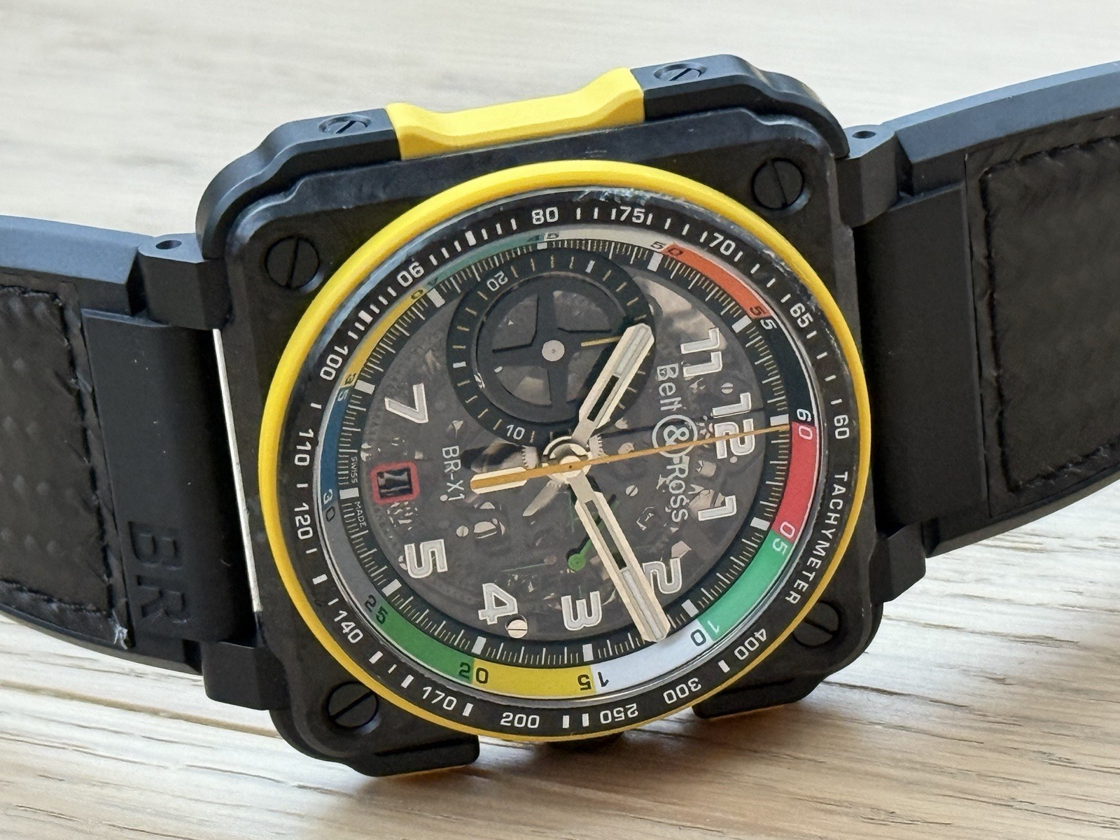Bell & Ross BR-01 Renault F1 Special Box Papers Skeleton Automatic Chronograph