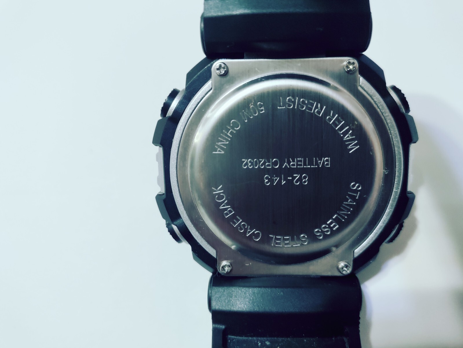 Digital Watch Big Numbers Display For Men 55mm Case George Alarm Stopwatch