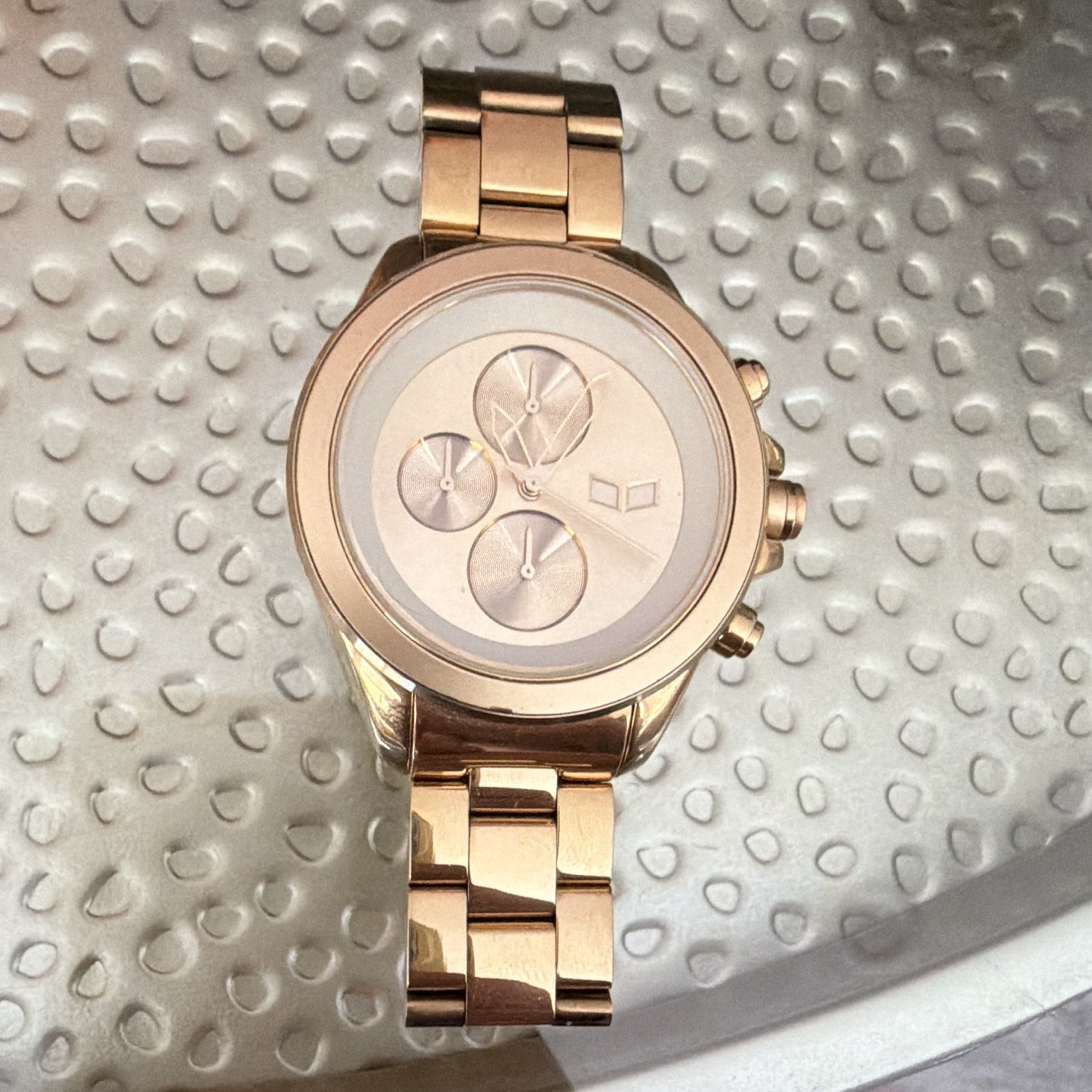Vestal ZR2 Chronograph Quartz Gold SS Bracelet 42mm 100m. Needs a new battery.