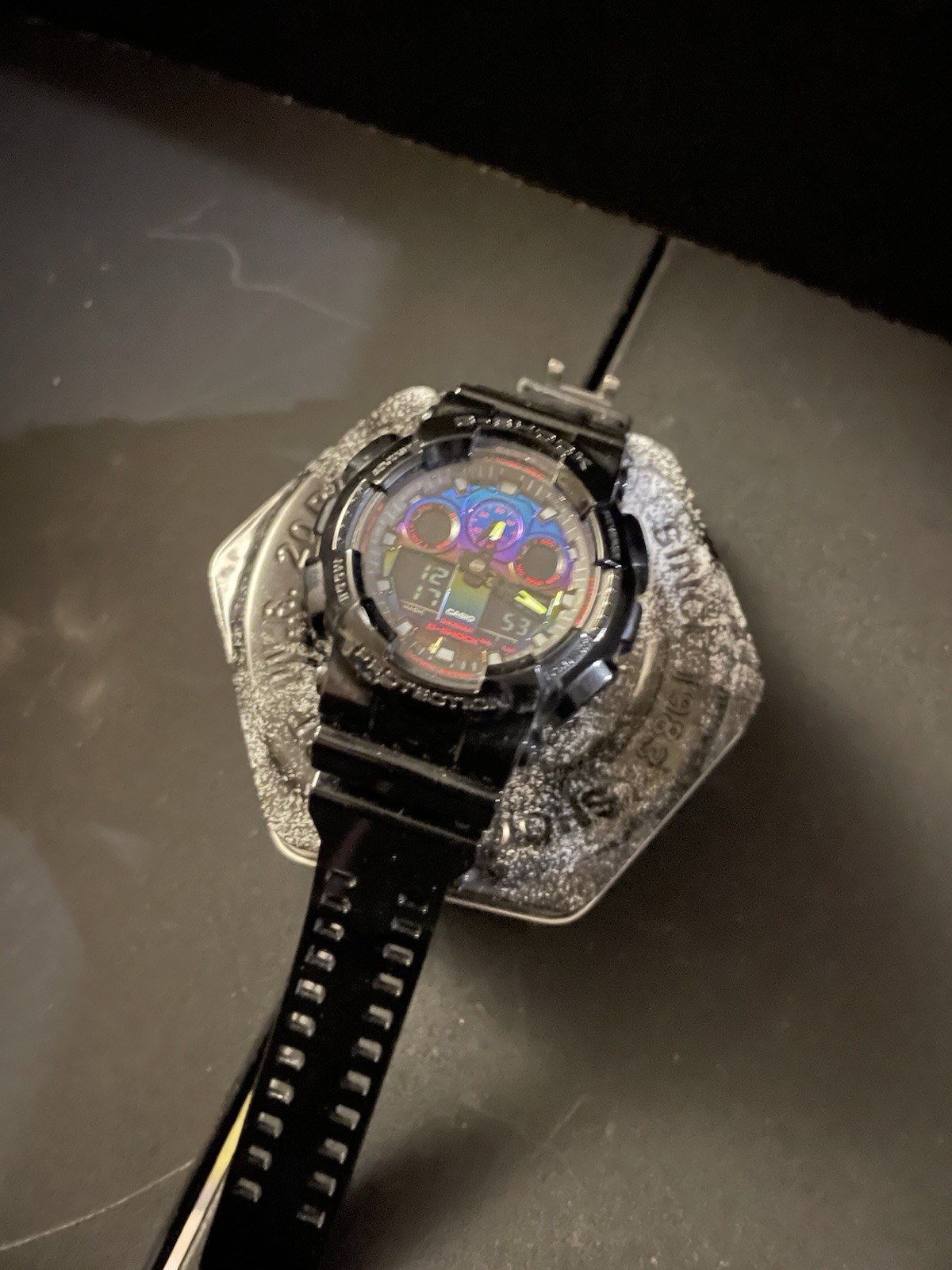 Casio G-SHOCK Quartz Analog-Digital Black Resin Date Alarm Chrono 200m