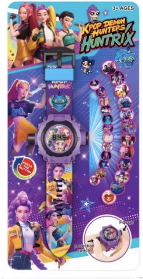 Kpop Demon Hunters Kids Electronic Projector Watch: Rumi, Mira, Zoey SHIPS FAST!