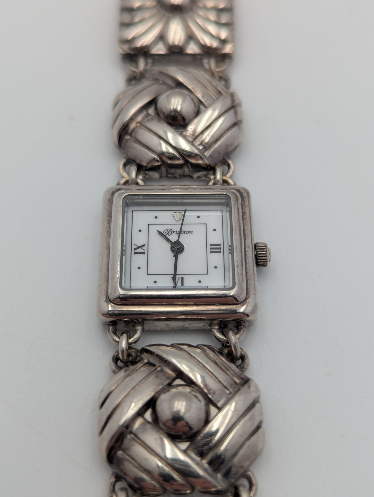 Brighton Sonora Watch Silver Plated Fold Over Clasp 7″ W3850