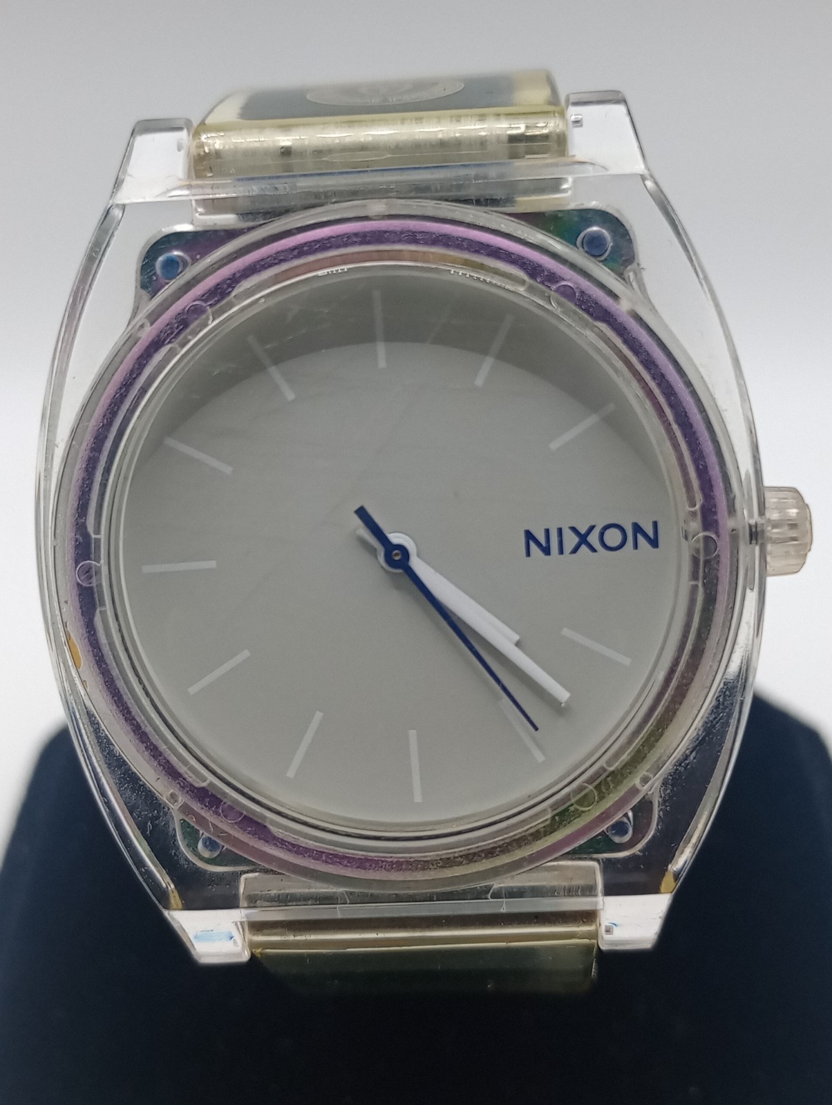 Nixon Translucent Time Teller P Minimal Wristwatch Needs Battery