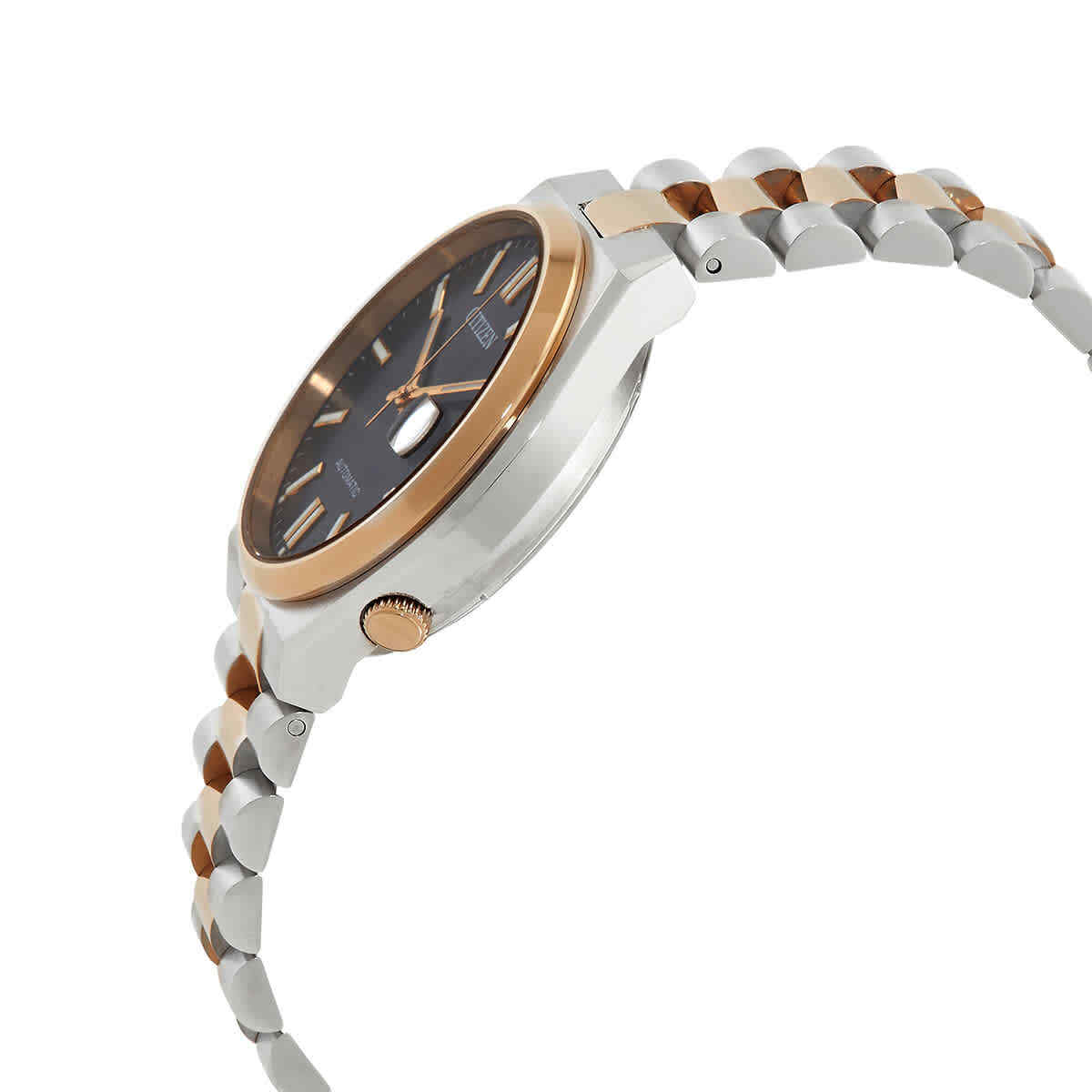 Citizen Automatic Black Dial Two-Tone Men’s Watch NJ0154-80H