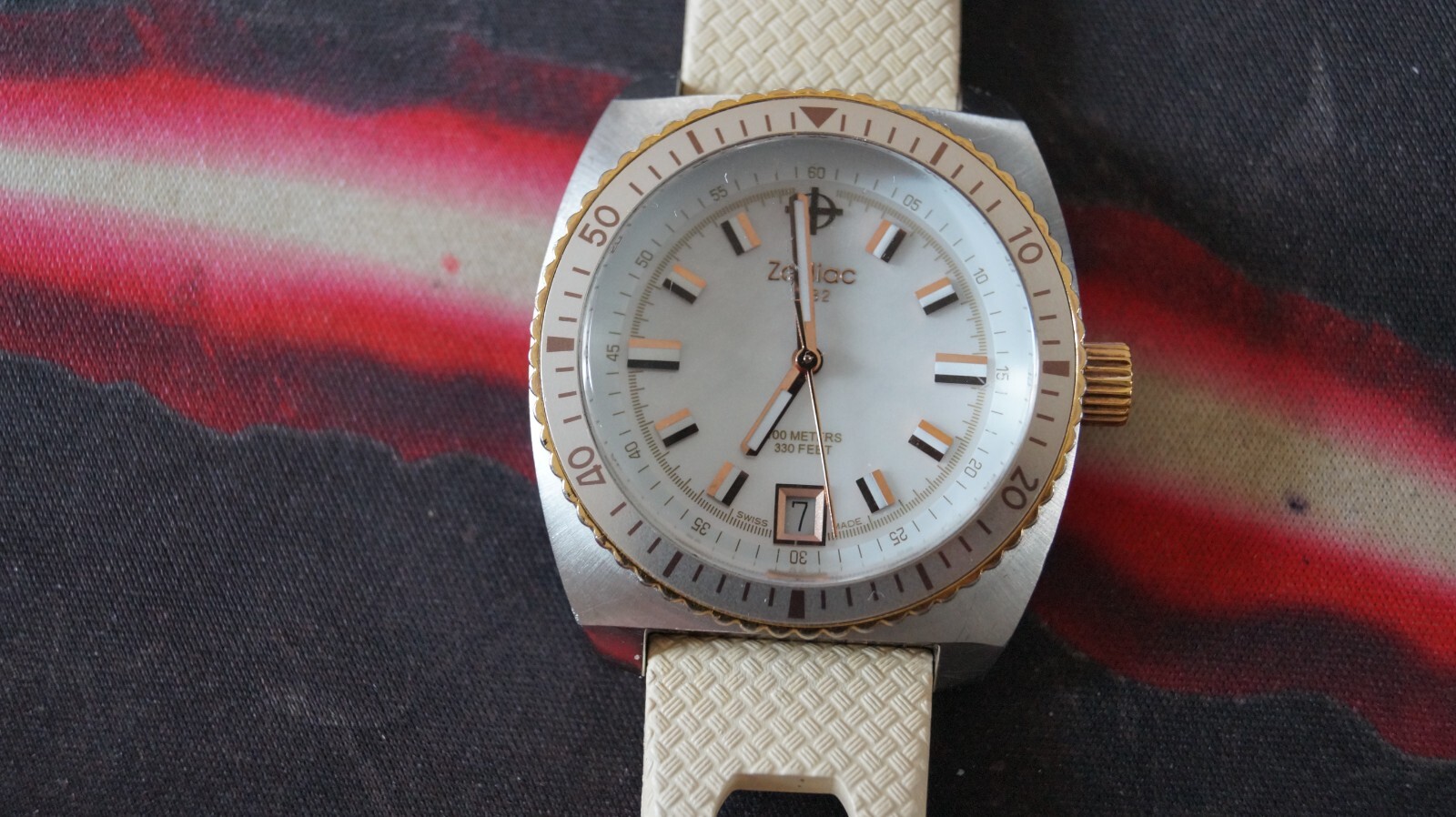 Zodiac Sea Dragon Swiss Watch Mother of Pearl Dial ZO2297 white rose gold uk