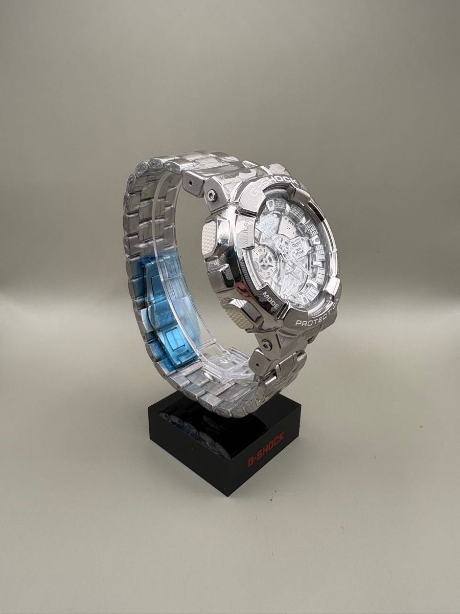Excellent condition new battery CASIO G SHOCK GA 110SCM Camouflage Silver