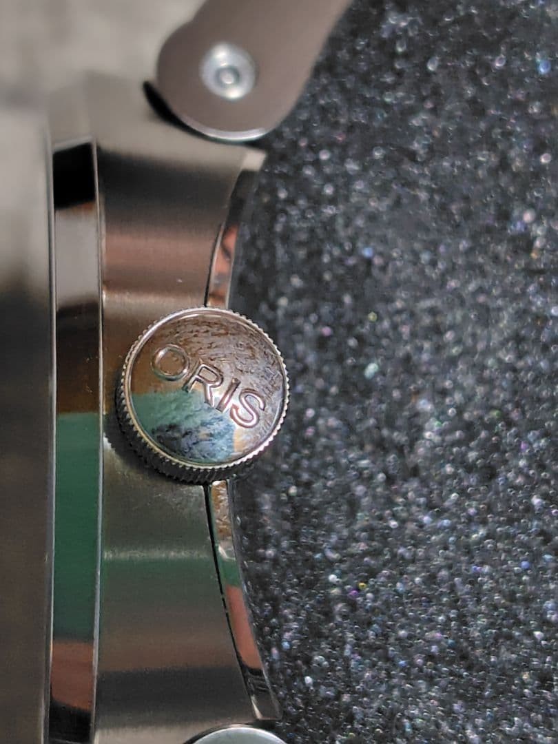 ORIS Williams Black Dial Blue Second Hand Tip Stainless Steel Day Date