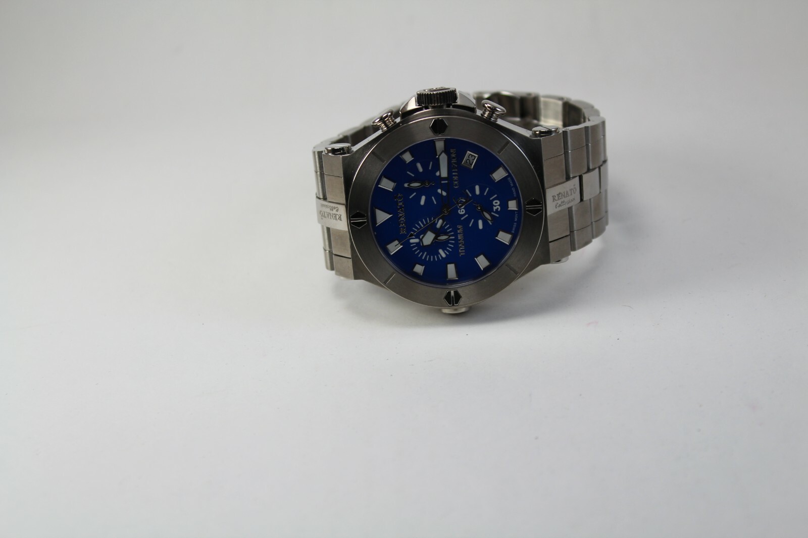 Renato Titanium & Onyx Integration Wilde Beast Men’s Watch, Swiss ETA G10
