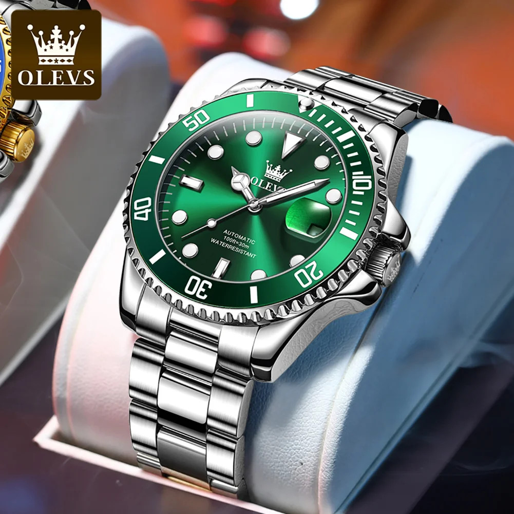 OLEVS 6650 Men Watch Classic Automatic Mechanical Watch Waterproof Luminous
