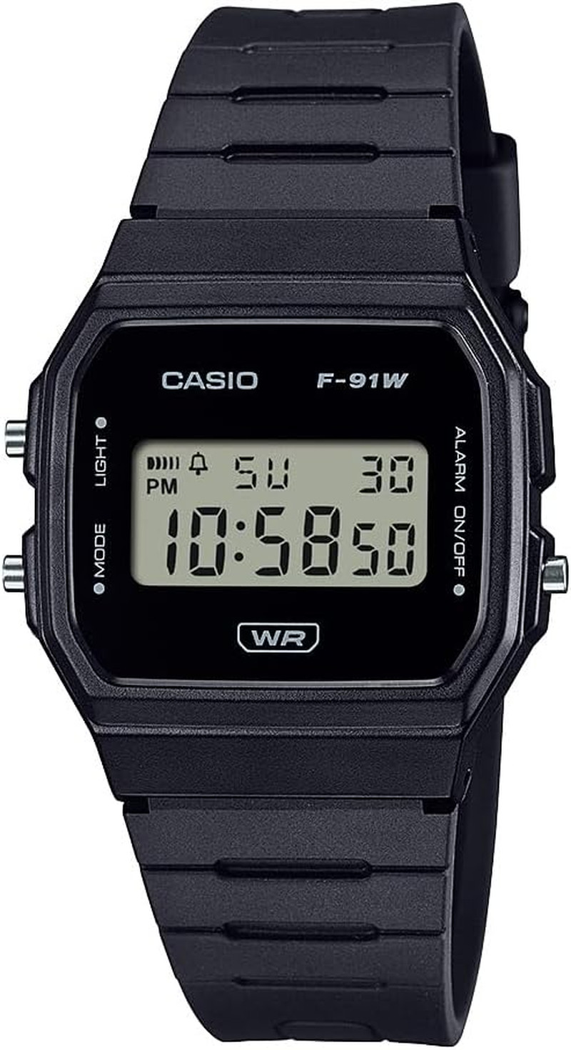 Casio F91W Series | Digital Watch | Water Resistant | LED Light | 1/100 SEC Stop