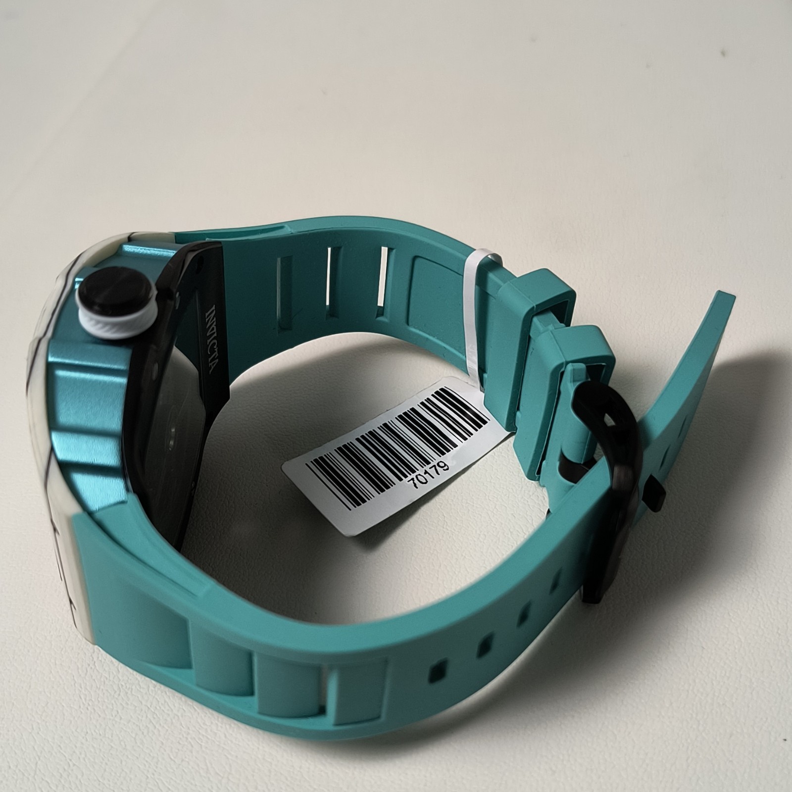 Invicta Automatic S1 Rally Interstellar Tiffany Blue Silicone Strap Watch Box