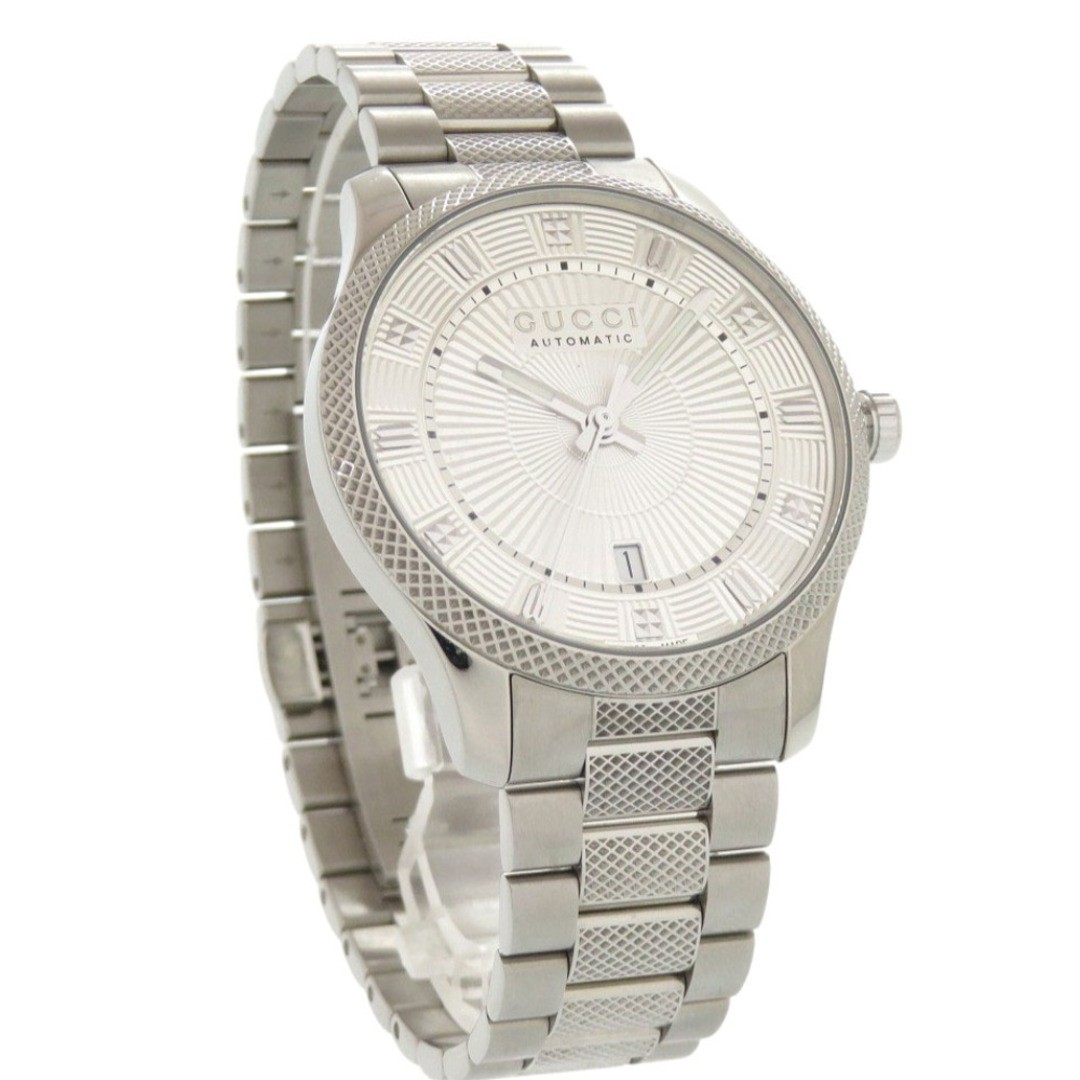 Gucci Eryx 126.3 Silver Automatic Watch Mens Date 40mm From Japan