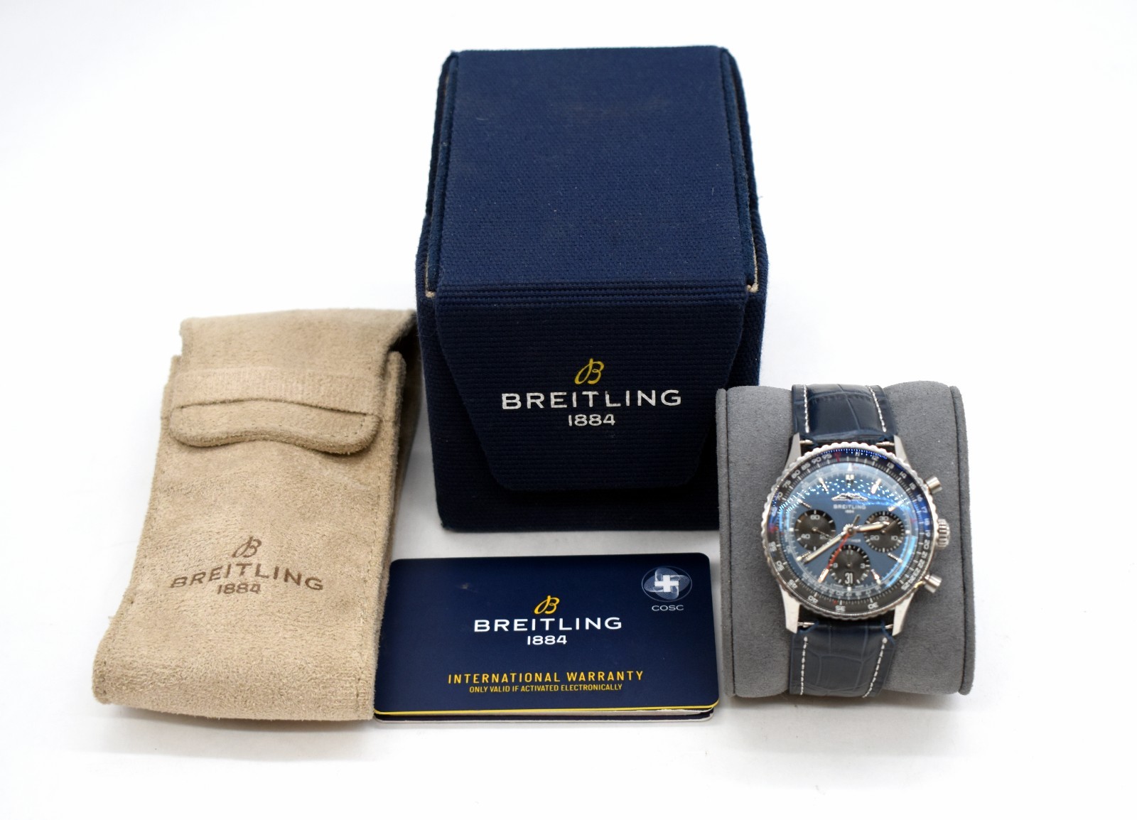 Breitling Navitimer AB0139 B01 Blue Dial Chronograph Wristwatch – 41mm