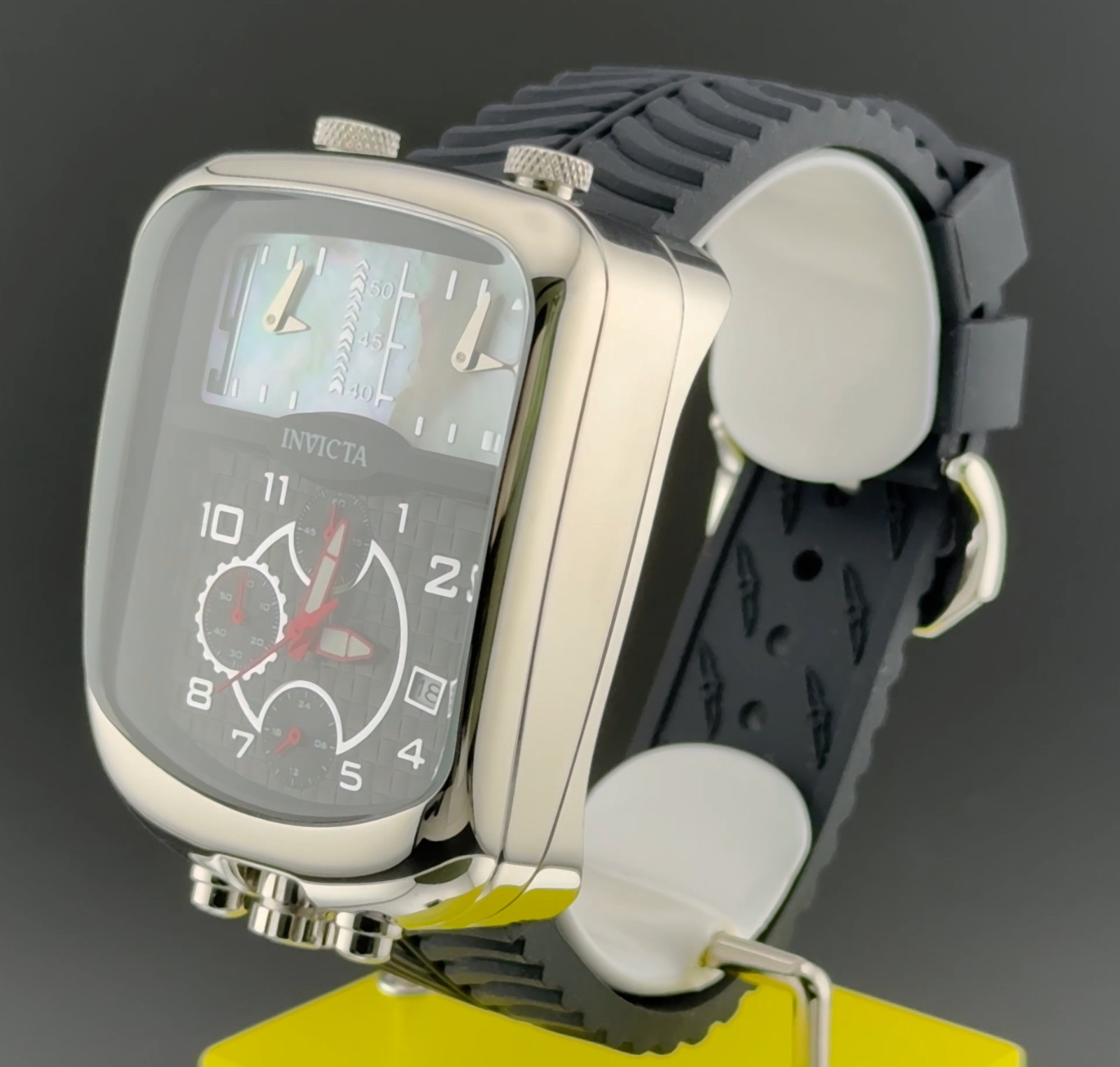 Invicta S1 Rally Dualshift Men’s Chronograph Watch, MOP, Silicone, MSRP $1295