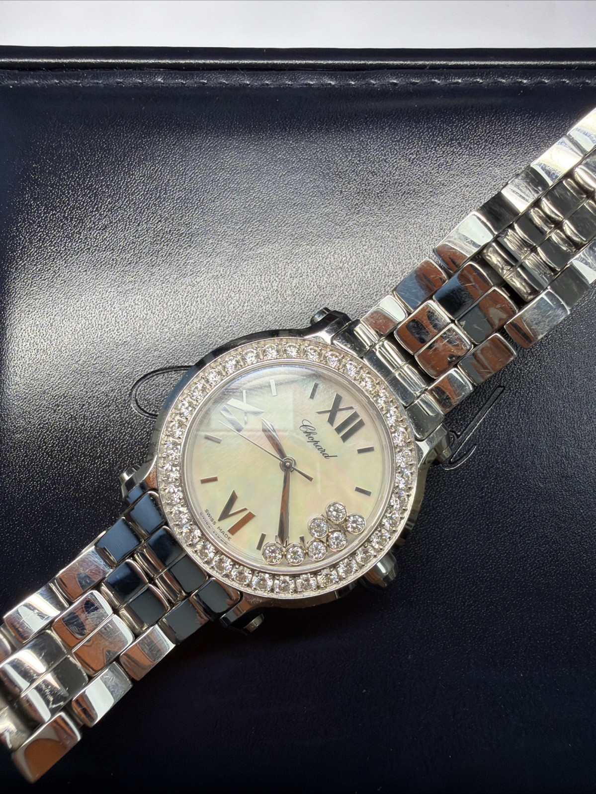 Chopard Happy Sport Mop 7 Diamond Bezel Ref. 27/8476-20 – 36MM Box And Papers