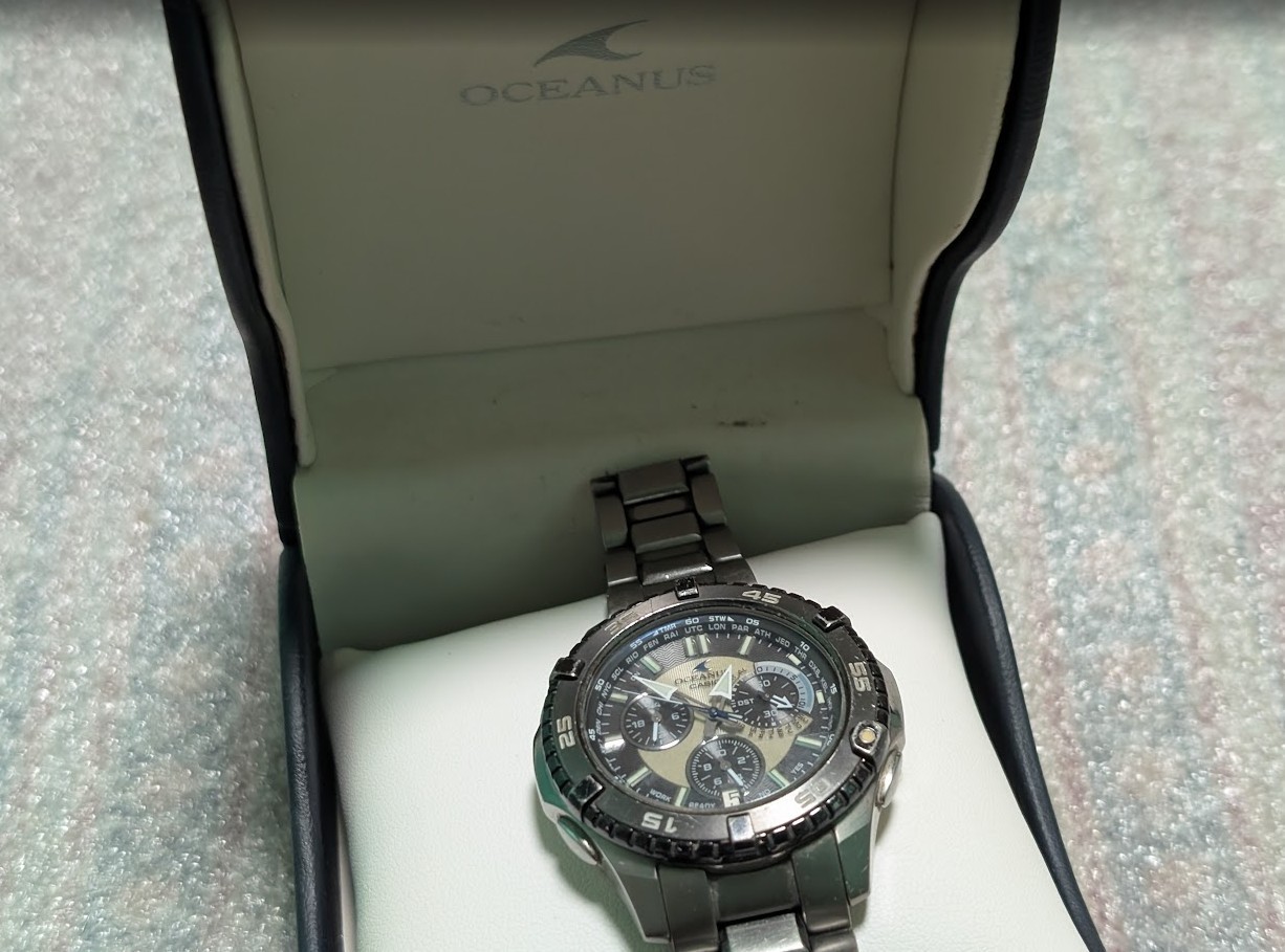 RARE COLOR Casio OCEANUS OCW-P500 Solar Radio Titanium Men’s Watch WR-20BAR +BOX