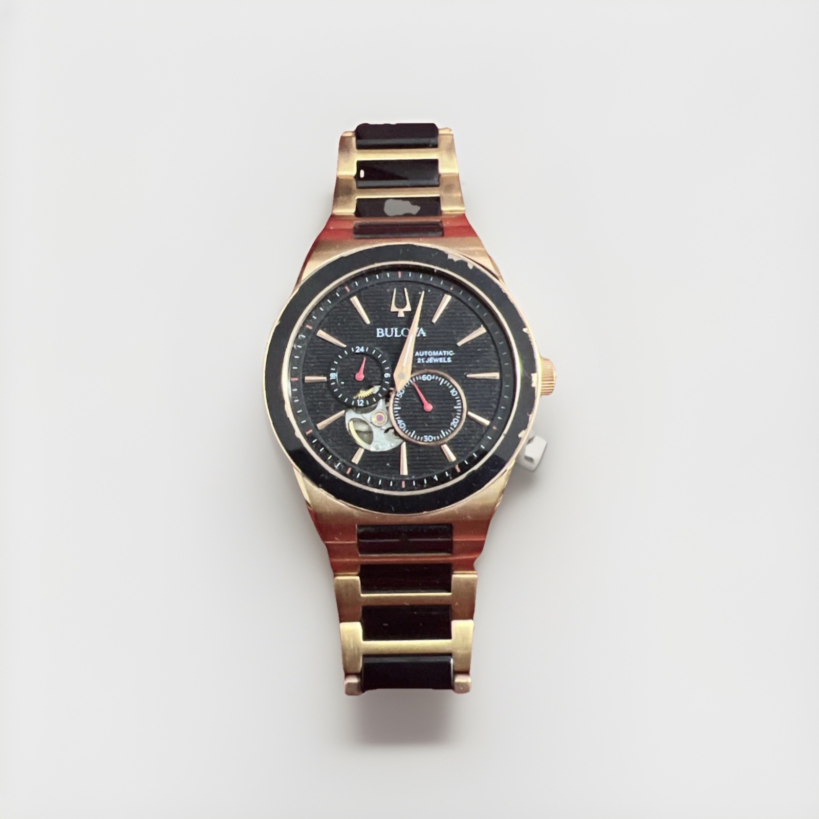 Bulova Millennia Latin Grammy Automatic Two Tone Steel Men’s Watch 98A236
