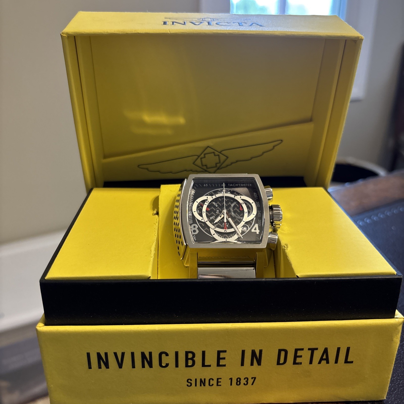 Invicta 48mm S1 Rally Swiss Quartz Chronograph, Glass Fiber Watch, Model #46007