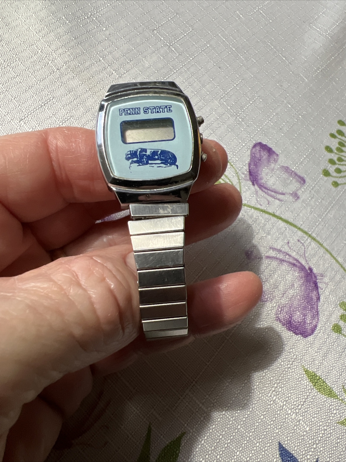 Vintage 1960-70 PENN STATE Nittany Lions Lady’s wrist watch Needs Battery