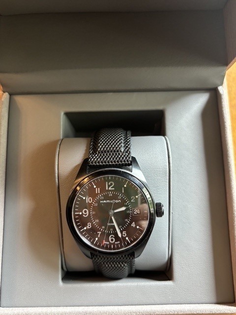Hamilton Khaki Field Black Dial Black PVD Men’s Watch H68401735