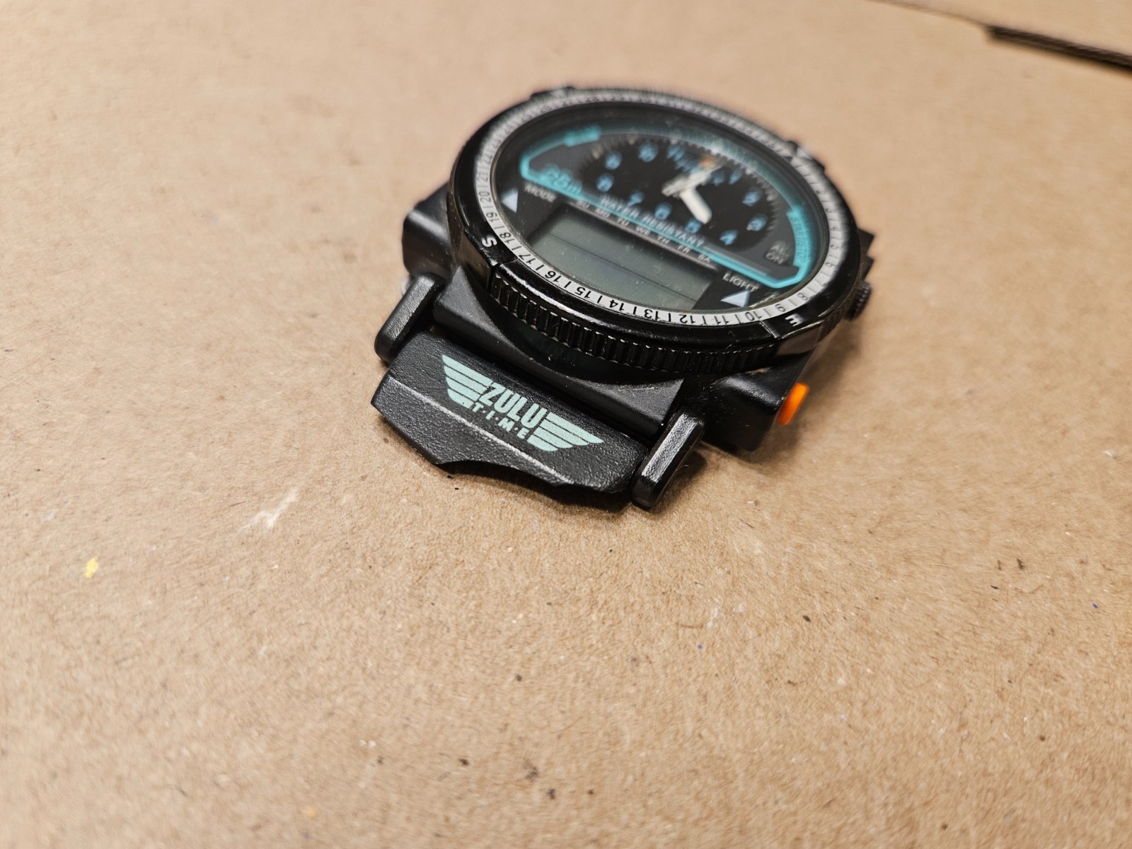 Timex 708 Zulu Time Analog Digital Quartz Watch 80s-90s Vintage Rare