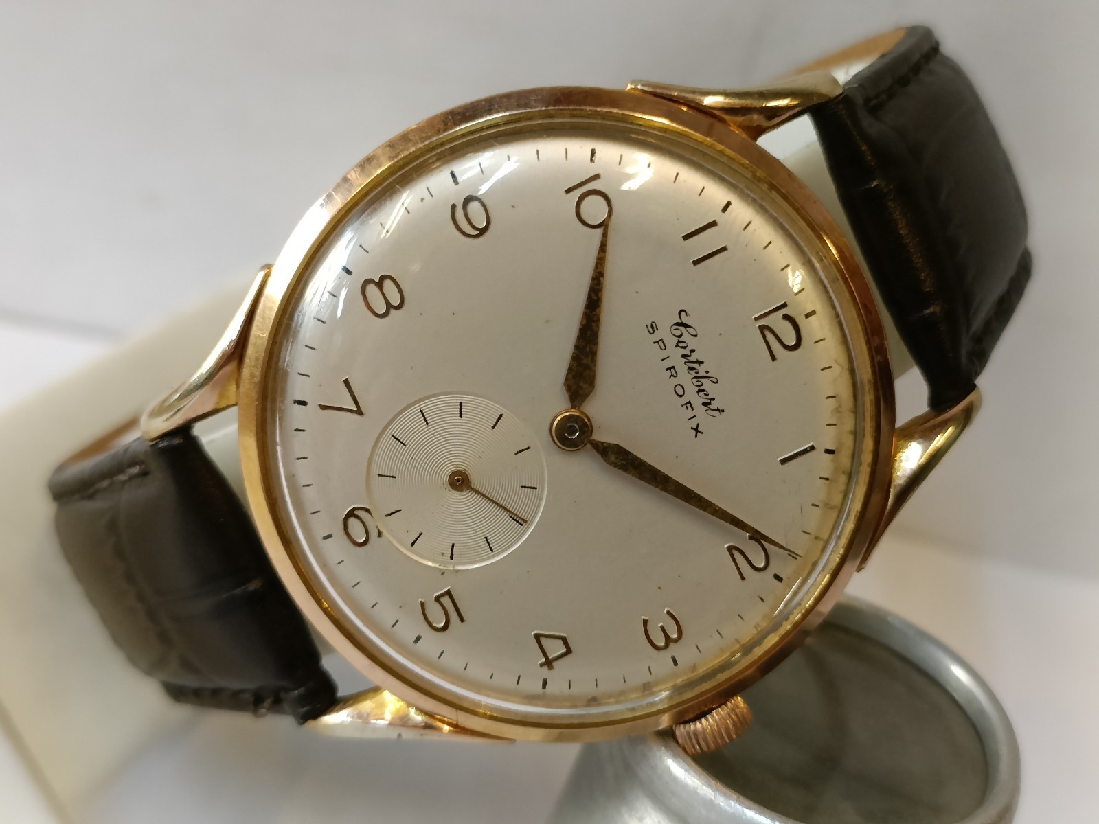 CORTEBERT SPIROFIX JUMBO SUB-SECOND WINDING SWISS MEN’S WORKING CONDITION