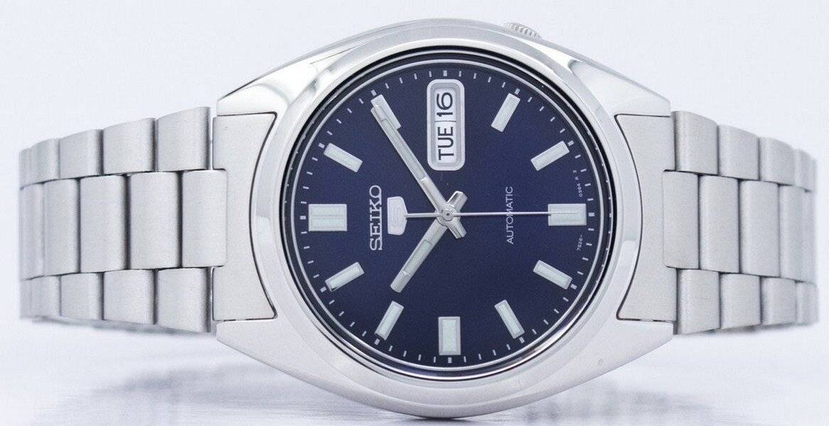 Seiko 5 Automatic Blue Dial Stainless Steel Band Case 38 mm SNXS77K1 Men’s Watch