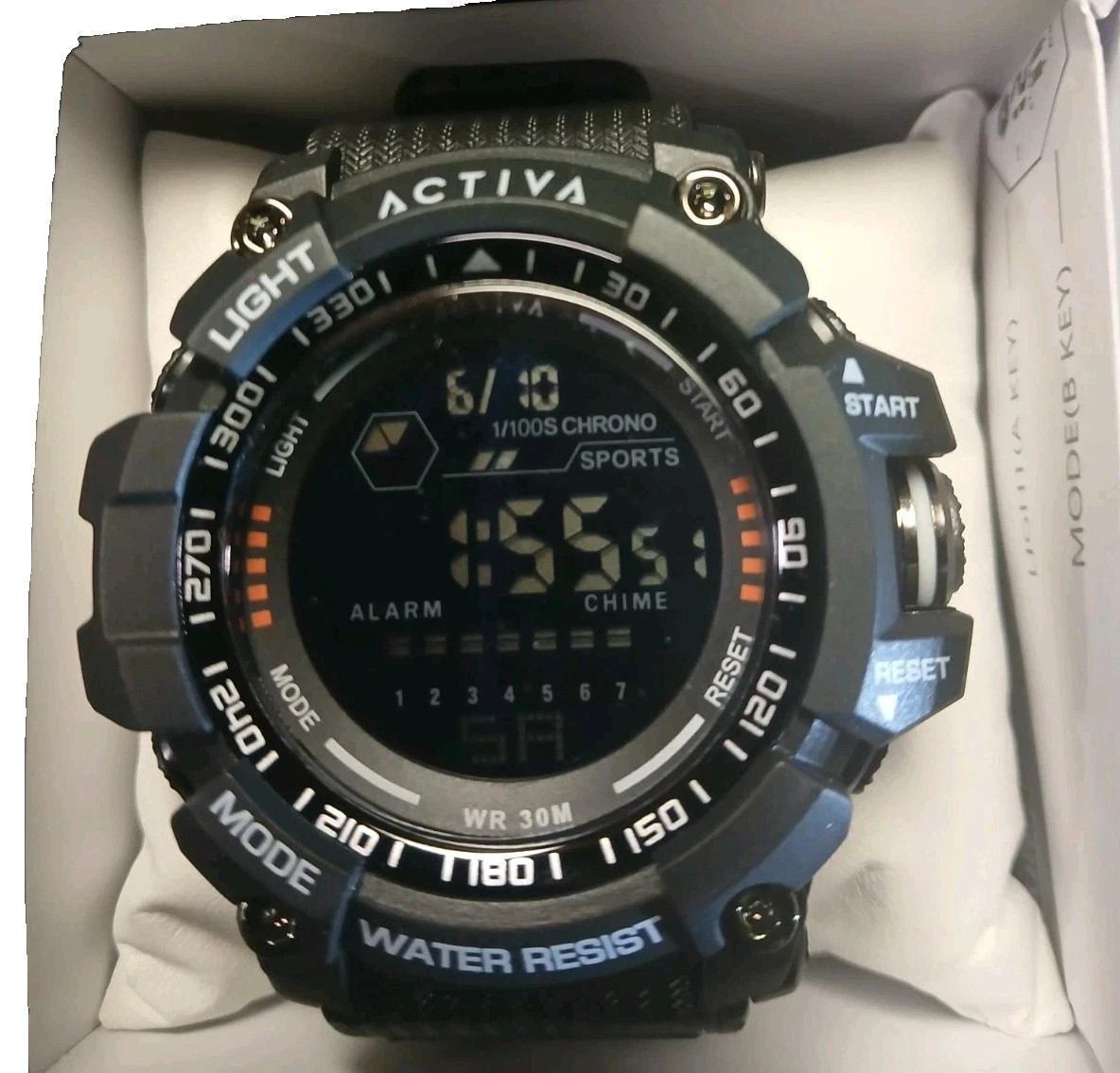 Activa Strike X Invicta Digital Men’s Watch – 56mm. Black (ACW8020-001)