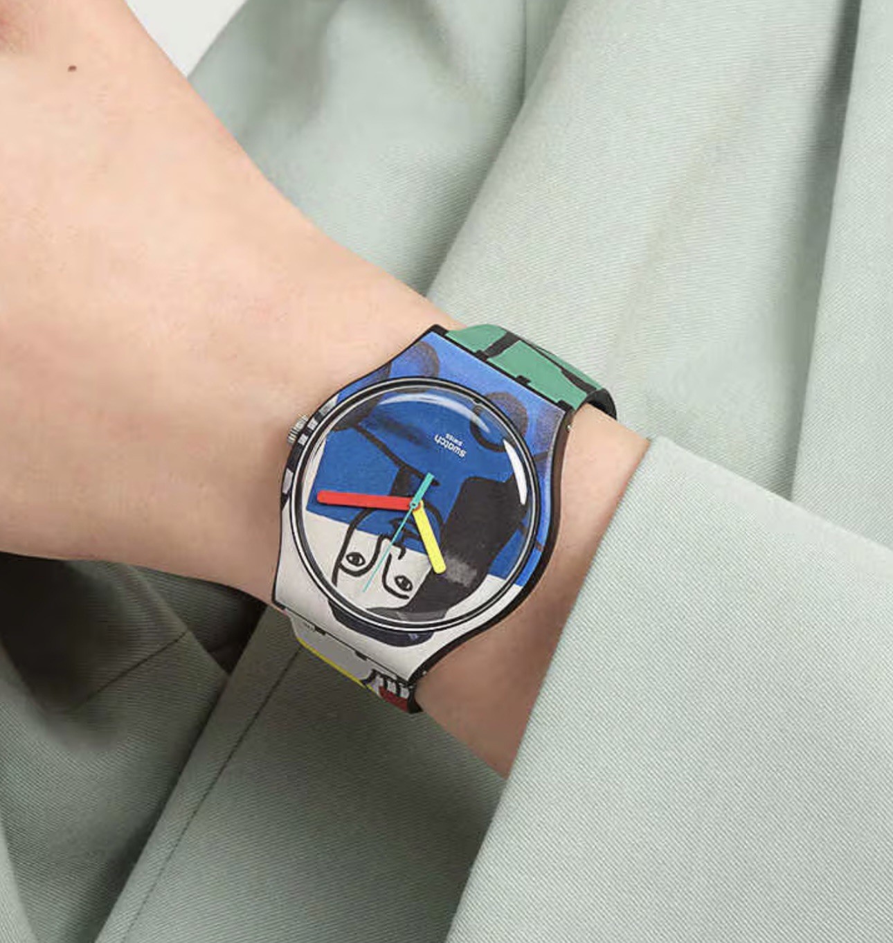 Rare Swatch x Tate gallery Q Watch Moonswatch 007 moma neon cartoon museum bape