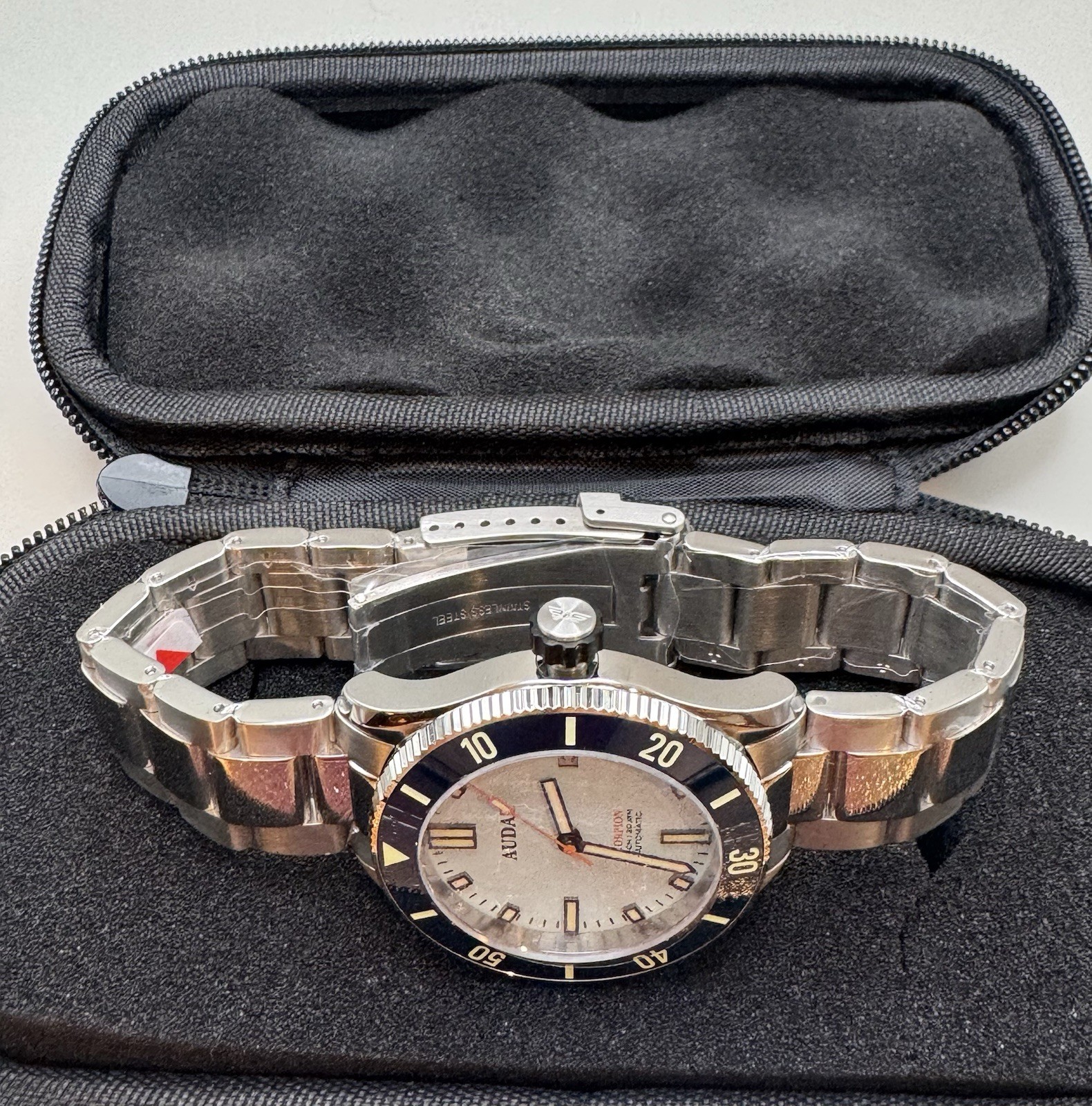 Audaz Scorpion ADZ-3090-05 Automatic Diver NEW 9015 Sapphire 200m Tiffany Blue