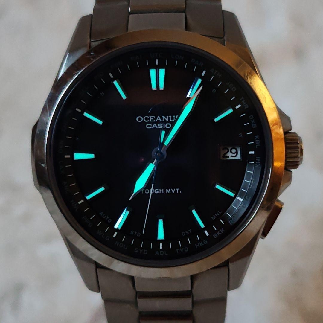 CASIO OCEANUS OCW-S100-1AJF Titanium Solar Radio Watch Sapphire