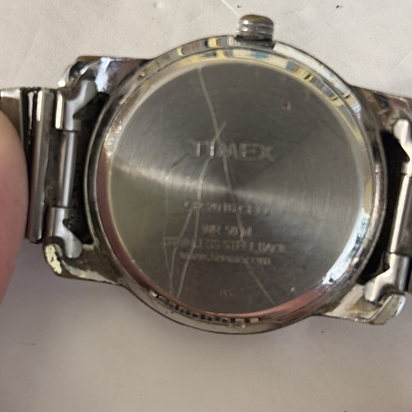 Timex Blue dial, date quartz Watch, SS Expansion Band 39mm “New Battery”