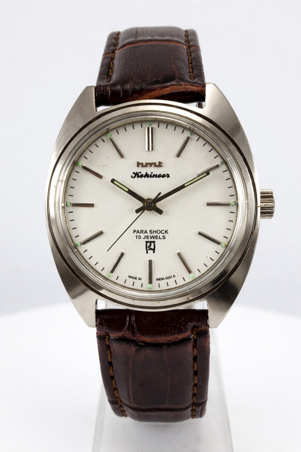 HMT Kohinoor White Dial 17 Jewels Working Handwinding Movement Men’s Wrist Watch