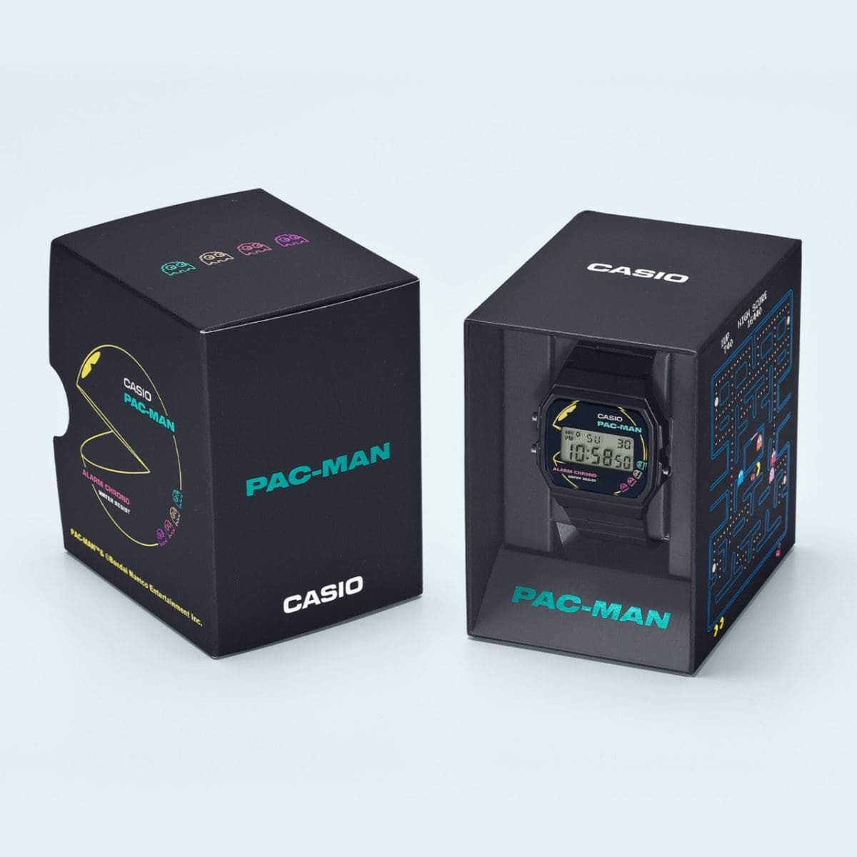Casio Classic x PAC-MAN Collaboration Watch Black F-91WPC-1AJR Unisex Adults F/S